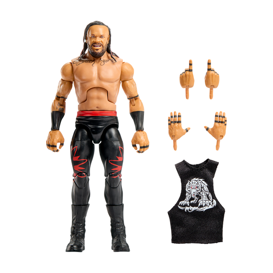 Jacob Fatu - WWE Elite Collection Greatest Hits Series 9 Figure - Complete unboxed figure with included accessories on white