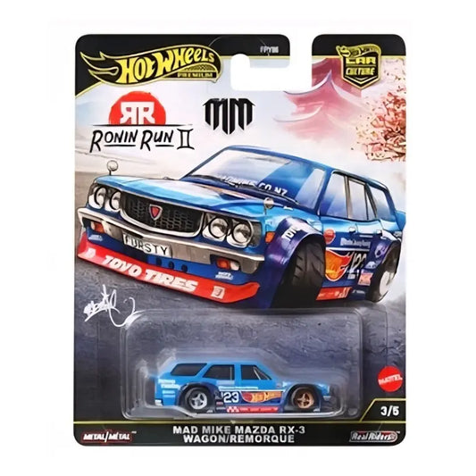 Hot Wheels Premium Mad Mike Mazda Rx-3 Wagon Ronin Run Ii 3/5 Jdm Rare