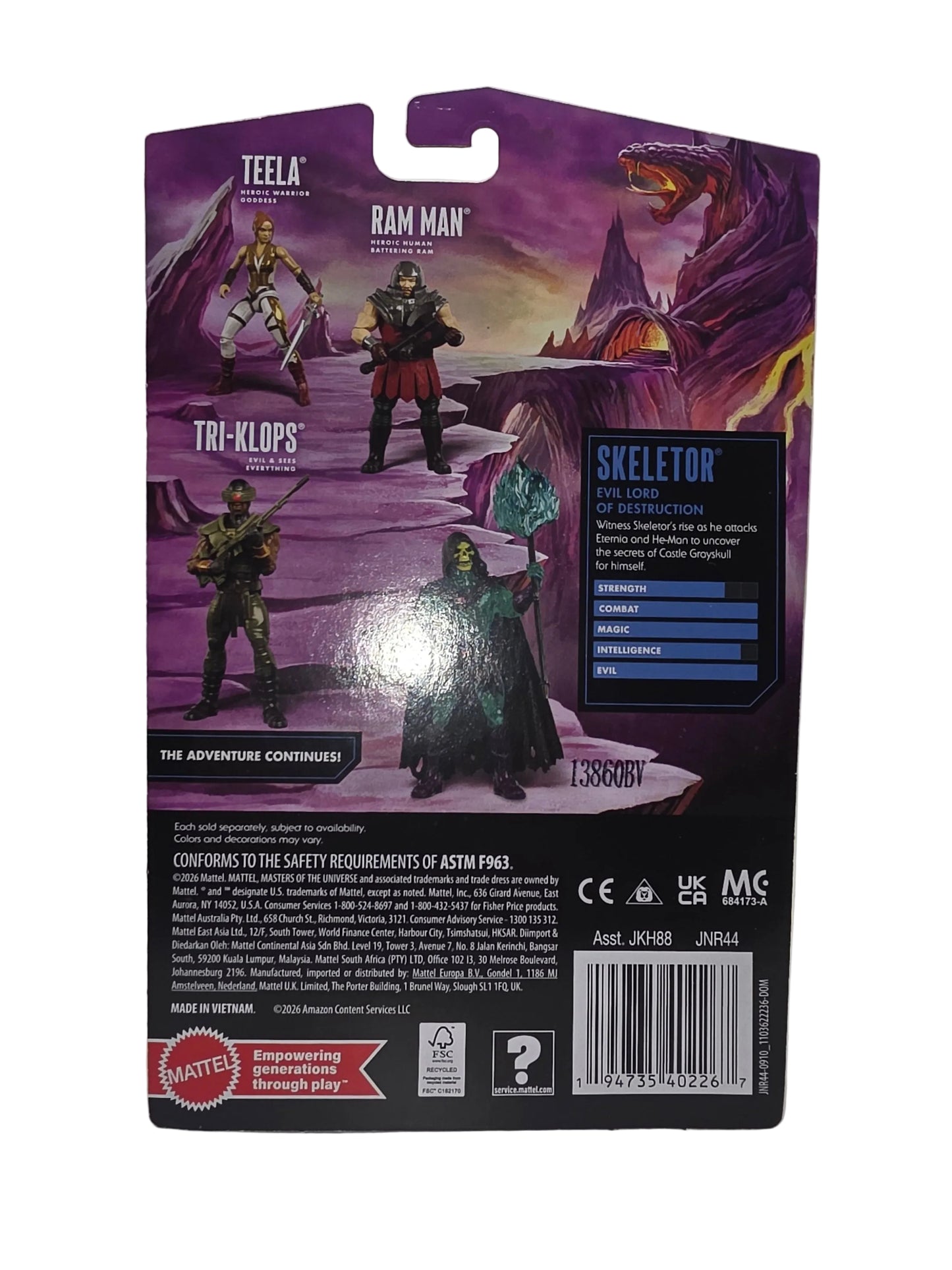 Skeletor Motu Core Figure Wave 4