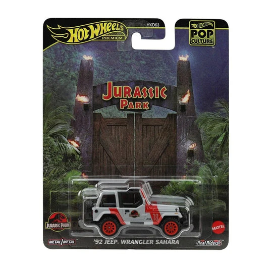 Jurassic Park 1992 Jeep Wrangler Sahara Hot Wheels Pop Culture