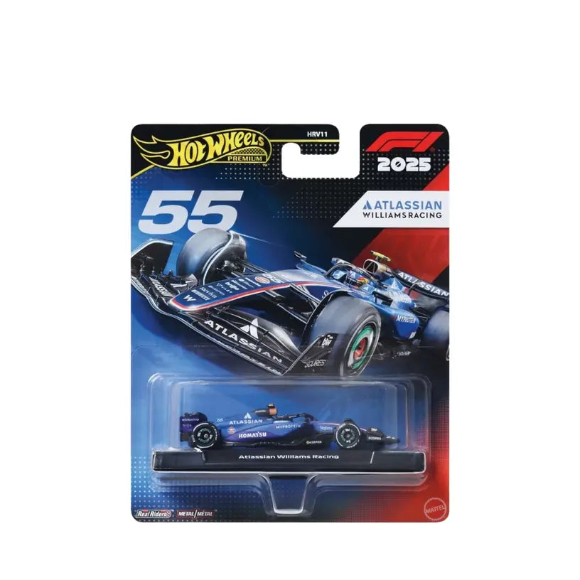 Hot Wheels Formula 1 Atlassian Williams Racing 1:64 Scale #55