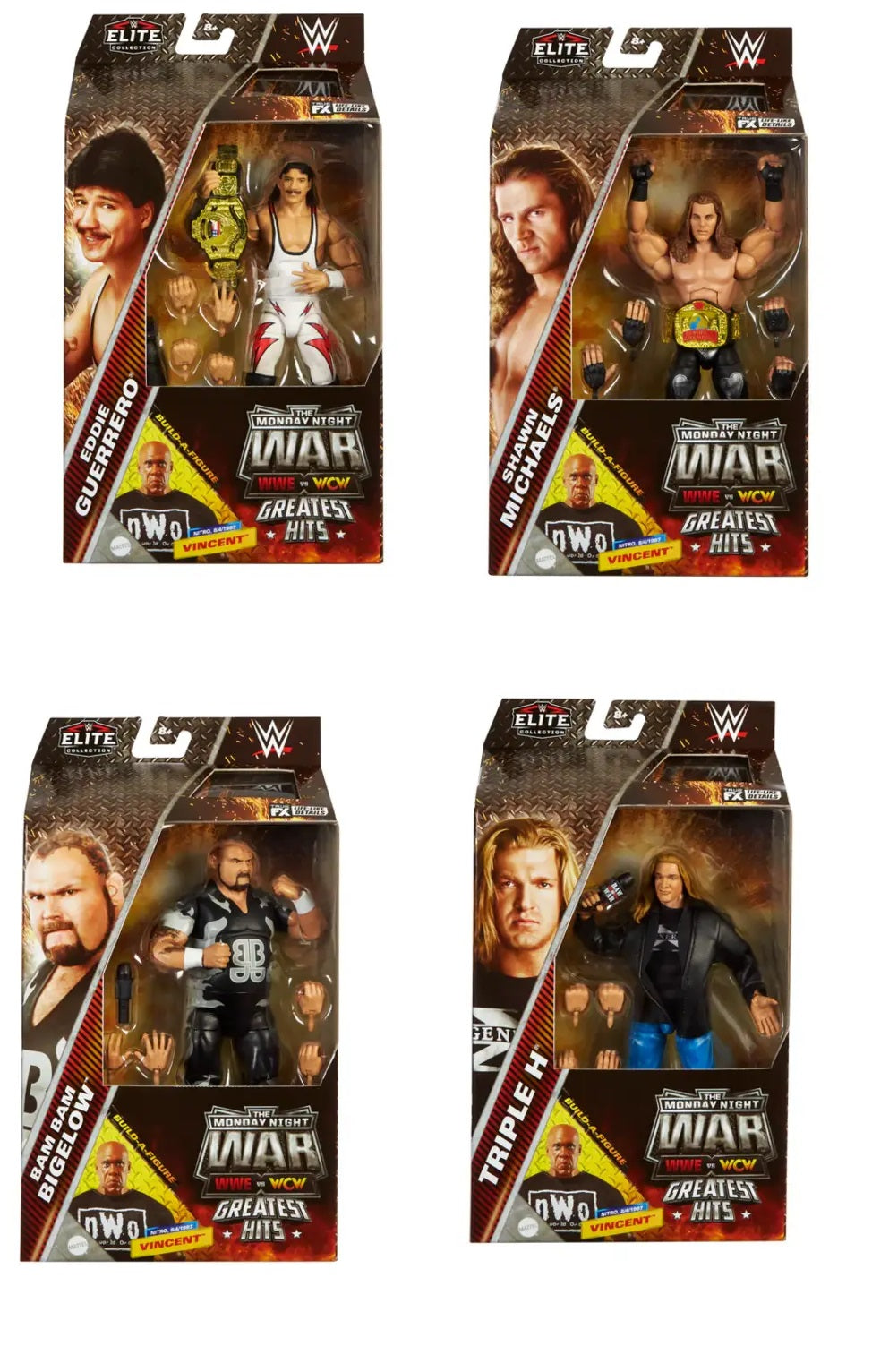 WWE Elite Monday Night Wars Greatest Hits Series 1 Set of 4 Figures