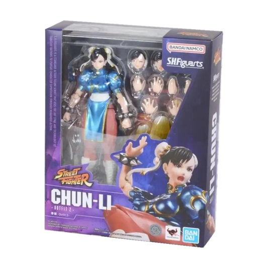 Chun-Li Outfit 2 - Street Fighter S.H.Figuarts Figure - Bandai - Exact packaging on white