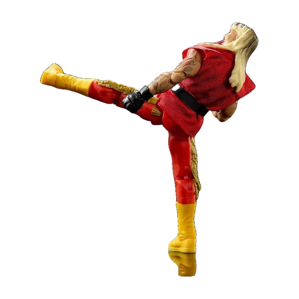 Dominik Mysterio as Ken - WWE x Street Fighter Elite Series 3 Figure - Complete unboxed product on white