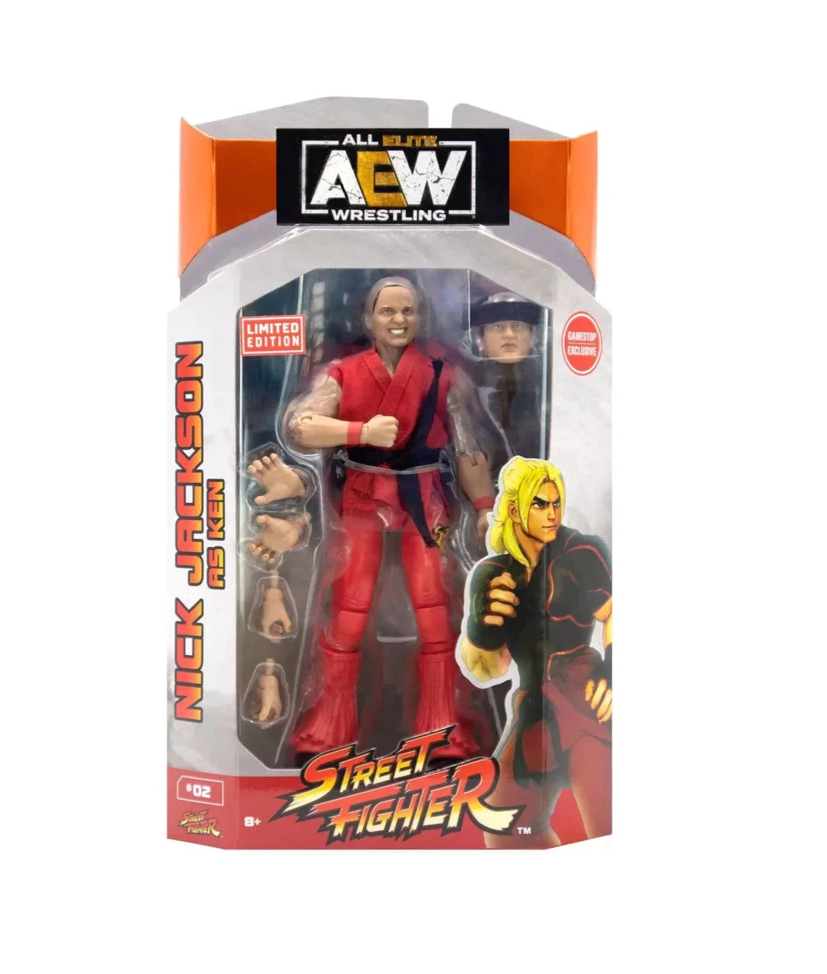 Street Fighter Nick Jackson as Ken - AEW Unrivaled GameStop Exclusive