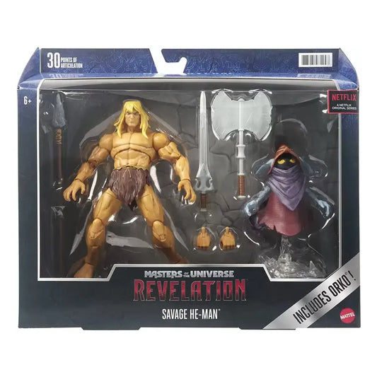 MOTU Masters of The Universe Masterverse Savage He-Man Deluxe Action Figure