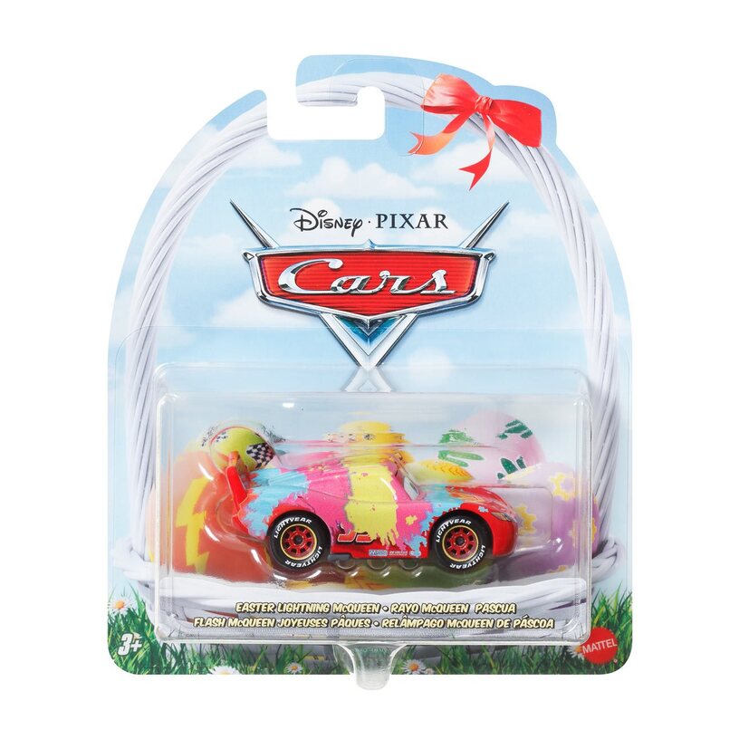 Disney Cars Easter Themed Lightning Mcqueen vehicle