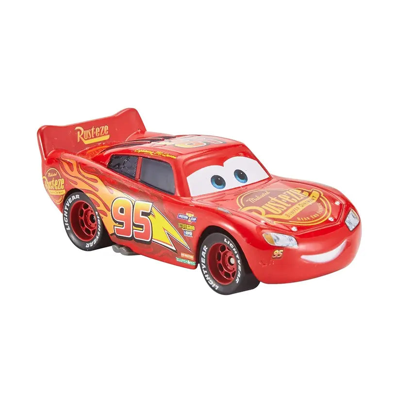 Disney Cars Lightning McQueen with Rusteze Sign Vehicle MashToyStore