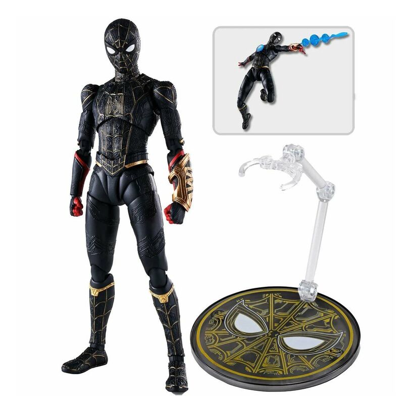 Marvel - SpiderMan - S.H.Figuarts Spider-Man [Black & Gold Suit] (No Way Home)