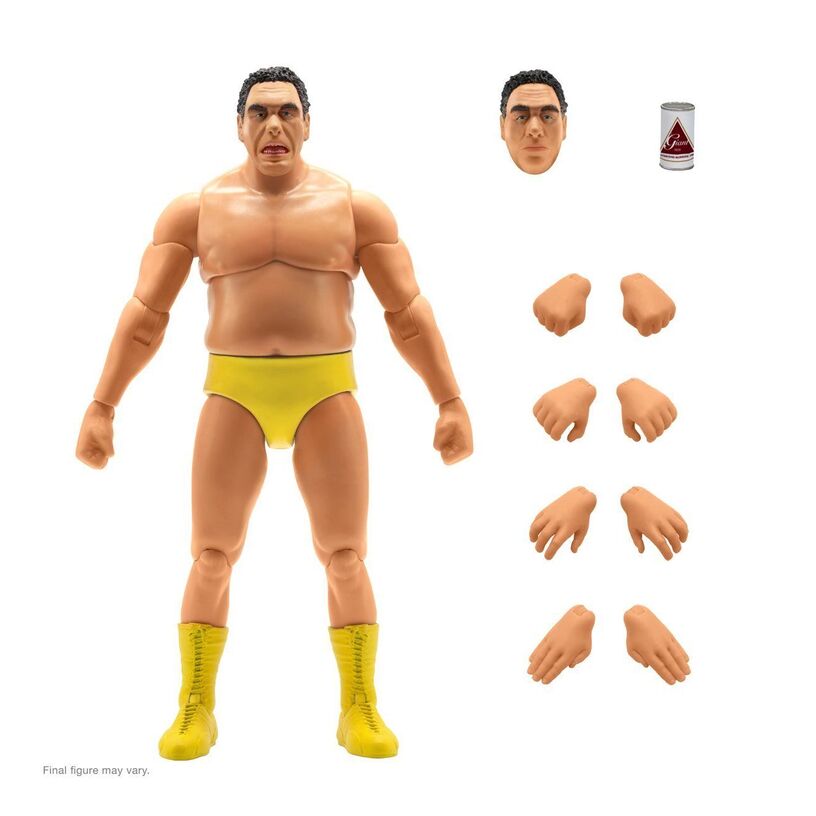 Andre the Giant Yellow Trunks - WWE Ultimate  Super 7 Action Figure