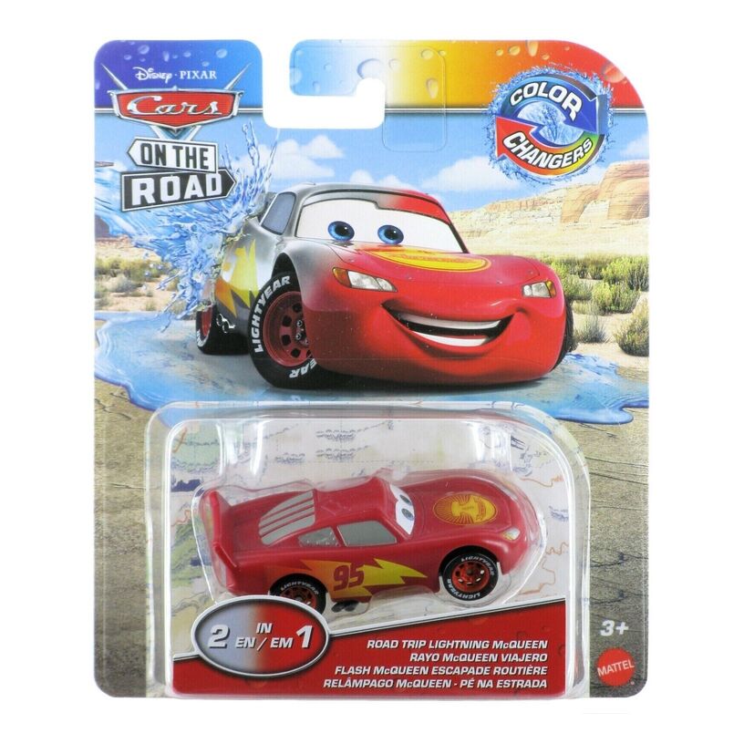 Disney Cars Road Trip Lightning Mcqueen Color Changer Vehicle