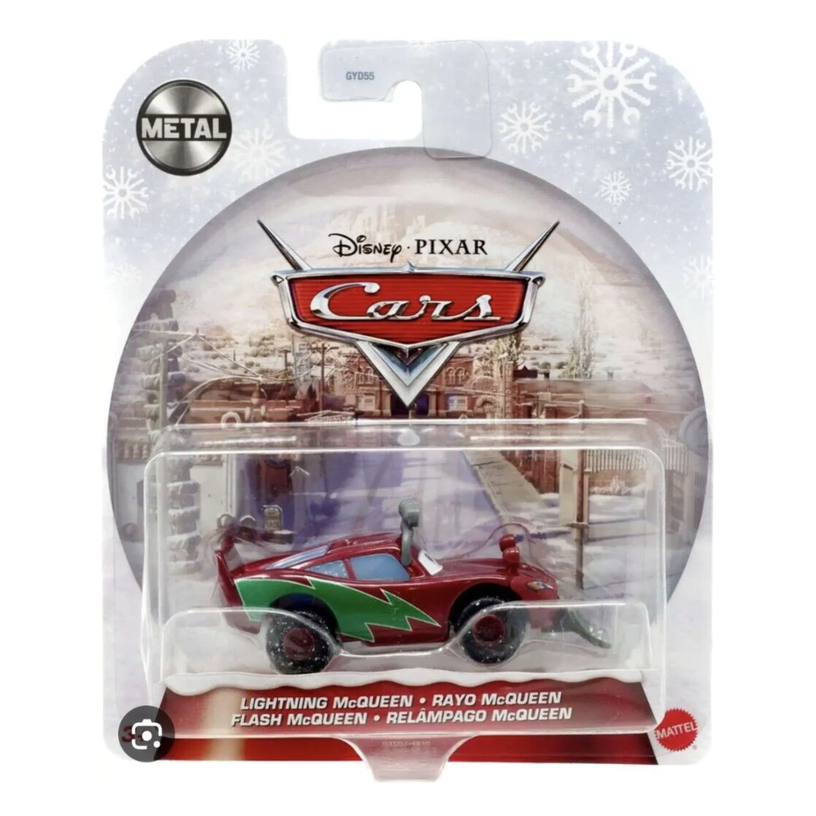 Disney Cars Wintertime Themed Lightning Mcqueen Vehicle